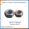 Đai ốc titanium DIN chống ăn mòn, độ bền cao dùng trong môi trường hóa chất