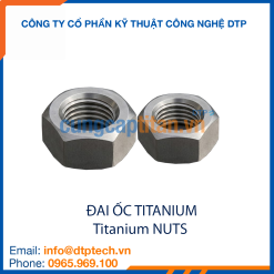 Đai ốc titanium DIN chống ăn mòn, độ bền cao dùng trong môi trường hóa chất
