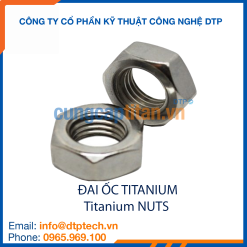 Đai ốc titanium DIN chống ăn mòn, độ bền cao dùng trong môi trường hóa chất
