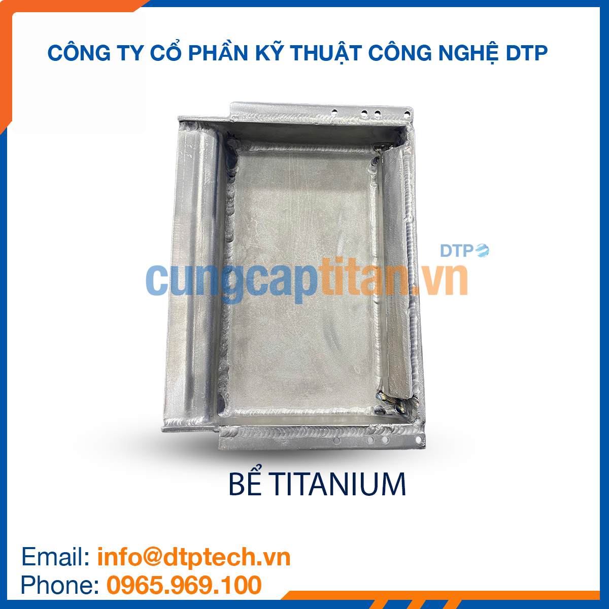 Bể chứa titanium chống ăn mòn, chịu hóa chất mạnh, sử dụng trong ngành công nghiệp xi mạ