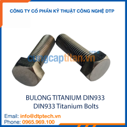 Bulong titanium DIN 933 ren suốt, chống ăn mòn, độ bền cao trong môi trường hóa chất