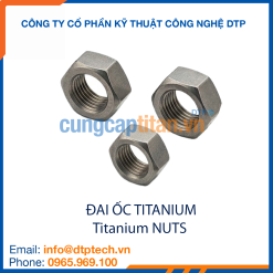 Đai ốc titanium DIN chống ăn mòn, độ bền cao dùng trong môi trường hóa chất