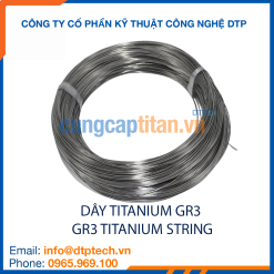 Dây titanium Gr3 độ bền cao, chống ăn mòn, sử dụng trong môi trường hóa chất và công nghiệp