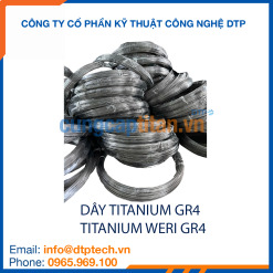Dây titanium Gr4 độ bền cao, chịu lực tốt, chống ăn mòn trong môi trường hóa chất