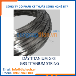 Dây titanium Gr3 độ bền cao, chống ăn mòn, sử dụng trong môi trường hóa chất và công nghiệp