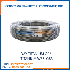 Dây titanium Gr3 độ bền cao, chống ăn mòn, sử dụng trong môi trường hóa chất và công nghiệp