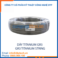 Dây titanium Gr3 độ bền cao, chống ăn mòn, sử dụng trong môi trường hóa chất và công nghiệp