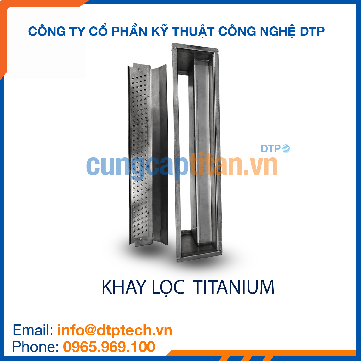 Khay lọc titanium chống ăn mòn, độ bền cao, sử dụng trong hệ thống lọc hóa chất