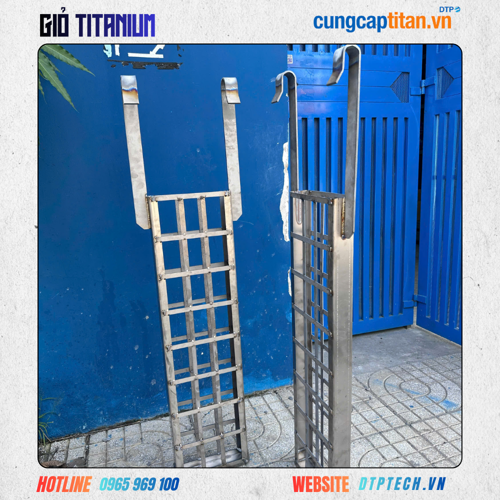 Giỏ đựng kẽm thỏi titanium chống ăn mòn, sử dụng trong ngành xi mạ và hóa chất