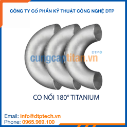 Co nối titan 180 độ chống ăn mòn, kết nối đường ống quay đầu dòng chảy trong môi trường hóa chất