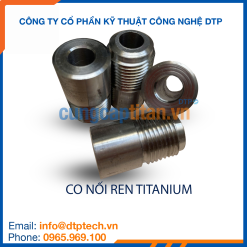 Co nối ren titan chống ăn mòn, kết nối đường ống bằng ren trong môi trường hóa chất