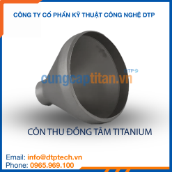Côn thu đồng tâm titanium chống ăn mòn, kết nối giảm kích thước đường ống trong môi trường hóa chất