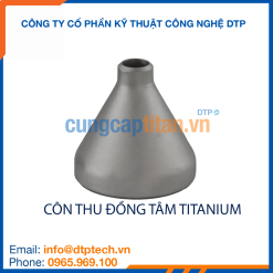 Côn thu đồng tâm titanium chống ăn mòn, kết nối giảm kích thước đường ống trong môi trường hóa chất