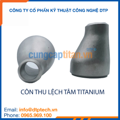 Côn thu lệch tâm titanium chất lượng cao, phù hợp hệ thống đường ống hóa chất