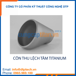 Côn thu lệch tâm titanium chất lượng cao, phù hợp hệ thống đường ống hóa chất