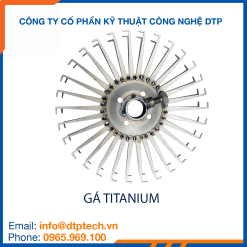 Gá L titanium chống ăn mòn, dùng để treo và cố định sản phẩm trong quá trình mạ điện