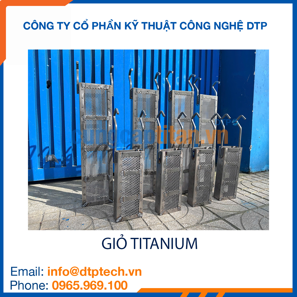 Giỏ Anode Titanium chống ăn mòn, sử dụng trong hệ thống mạ điện và ngành xi mạ công nghiệp