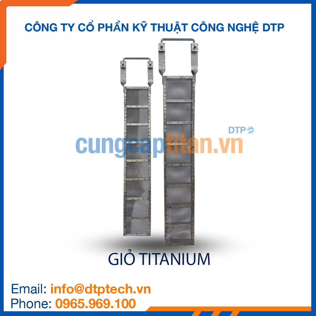 Giỏ titan mạ điện chống ăn mòn, sử dụng trong ngành xi mạ và hóa chất công nghiệp