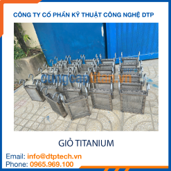 Giỏ lưới titan nhúng hóa chất chống ăn mòn, sử dụng trong ngành xi mạ và xử lý bề mặt
