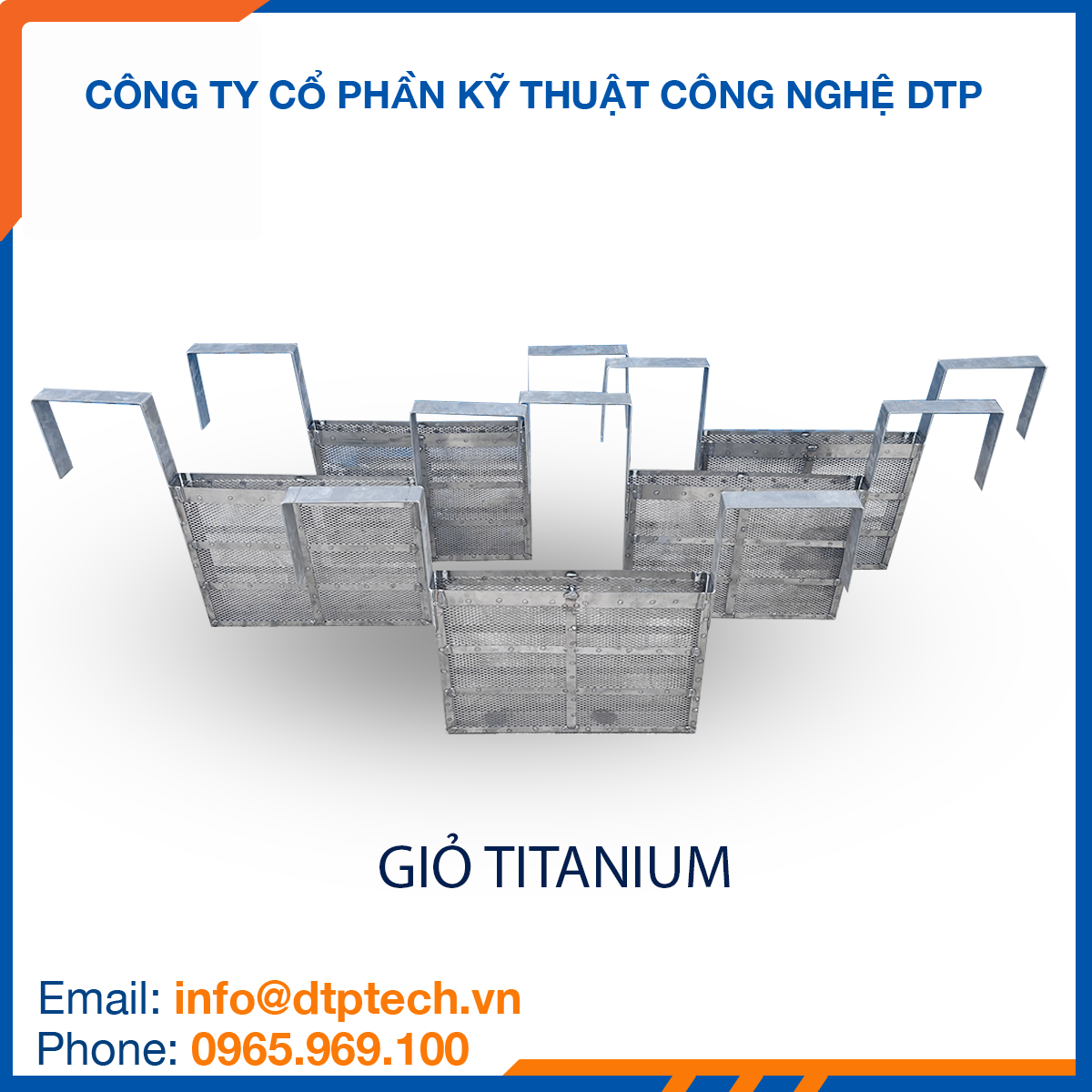 Rọ titanium chống ăn mòn, sử dụng trong ngành xi mạ và hệ thống xử lý hóa chất