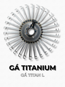 Gá móc L titanium dùng trong dây chuyền xi mạ